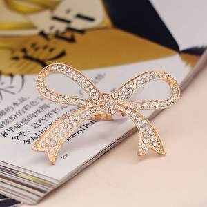 Bague ajustable en alliage avec nœud classique pour femme et fille, style 2026 - Product Image 5