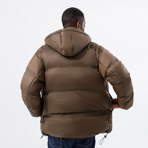 Giacca Invernale da Uomo in Piumino d'Oca di Alta Qualità, Calda, Spessa, Tinta Unita e Soffice - Product Image 4
