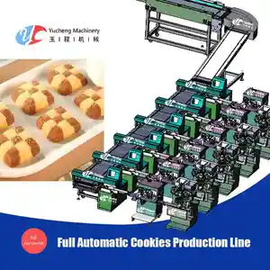 युचेंग पूर्ण स्वचालित लाइन कुकीज़ बनाने की मशीन बिस्किट कुकी प्रसंस्करण लाइन