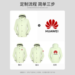 Veste coupe-vent avec doublure intérieure, couleur unie, vêtements de travail d'hiver pour l'extérieur, épaissie, chaude, hydrofuge, résistante aux taches - Product Image 4