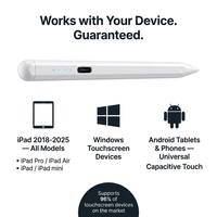 Aktif Dokunmatik Kalem Tip-C 30 Dakika 10 Saat, Hızlı Şarjlı Kalem iPad Android Tablet, Alüminyum Alaşımlı POM Özel Logo OEM Toptan Satış