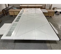 Portes de garage sectionnelles modernes automatiques électriques en métal ou en acier transparentes de haute qualité pour les maisons