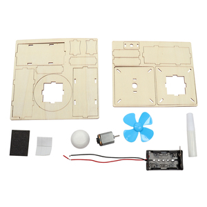 Kit d'apprentissage d'expérience de vapeur de physique directe d'usine bricolage jouet de boule flottante d'air en bois pour les aides pédagogiques scolaires - Product Image 6