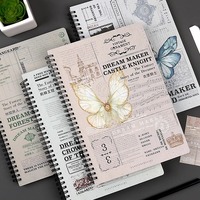 Carnet à spirales personnalisable A4 avec couverture rigide et pages quadrillées, disponible en formats A6 et B5, emballé en boîte