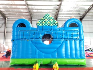 Structure gonflable combinée toboggan et château à rebondir sur le thème du forêt magique, certifiée CE, en PVC, équipement de terrain de jeu pour enfants, idéale pour la <span class=keywords><strong>location</strong></span> commerciale - Product Image 2