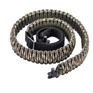 Sangle à deux points en paracorde 550 avec attache rapide pivotante réglable en nylon pour activités de plein air et transport d'équipement sur l'épaule - Product Image 2
