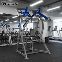 Equipo de Gimnasio de Alta Calidad Rosen Sports, las Mejores Marcas de Equipos de Gimnasio, Máquina de Ejercicios de Acero Galvanizado para Fisicoculturismo con Placas de Peso, Iso Lateral D Y Row