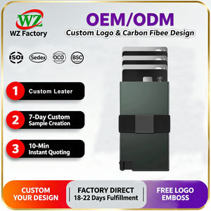 กระเป๋าใส่บัตรแบบมินิมอล ดีไซน์เรียบหรู บางเฉียบ ทำจากโลหะอะลูมิเนียม ป้องกัน RFID พร้อมระบบดีดบัตรอัตโนมัติ - Product Image 1