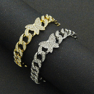 Cuban Chain <b>Bracelet</b> <b>Bracelet</b>, Hip Hop Hiphop Cool Hipster Light Luxury Jewelry Tanjing - Product Image 2