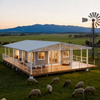 Maison capsule spatiale extensible double face |   Maison modulaire préfabriquée à double aile pour usage hôtelier et résidentiel