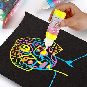 Juego de <span class=keywords><strong>Pintura</strong></span> de <span class=keywords><strong>Tiza</strong></span> de <span class=keywords><strong>Colores</strong></span> Neón para Niños, 6 <span class=keywords><strong>Colores</strong></span>, para Exteriores, Lavable, Muestra Gratuita OEM/ODM - Product Image 4