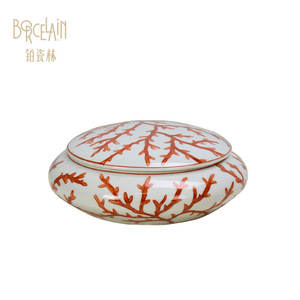 Hight Quality Square Porcelain Trinket <strong>Ceramic</strong> <strong>Jewelry</strong> Storage <strong>Box</strong> - Product Image 4