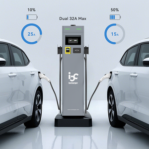 Iocharger Certificat CE Stations de charge montées au sol triphasées Prise de 32 ampères <span class=keywords><strong>Borne</strong></span> De Recharge Voiture Electrique <span class=keywords><strong>22kW</strong></span> - Product Image 3