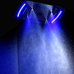 Haute Qualité LED Multifonction 304 Tête de <span class=keywords><strong>Douche</strong></span> En Acier inoxydable Monté Par Plafond de Surface Polie <span class=keywords><strong>Douche</strong></span> De Tête Carrée - Product Image 1