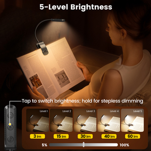 Bulk Cheap 13 LED Portable USB C Rechargeable <strong>Book</strong> <strong>Light</strong> 3 Amber Colors Stepless Dimming Eye Caring Clip on <strong>Reading</strong> Lamp <strong>for</strong> Kid - Product Image 3