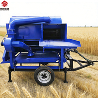 Batteuse à sorgho tractée par tracteur, haute efficacité, pour riz, millet, orge, type 125, pour cultures multiples, avec moteur diesel