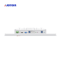 PC Panel Industri Tanpa Kipas 19 Inci All In One Komputer Layar Sentuh Kapasitif Sepuluh Titik 2 LAN 4 USB 6 COM Q P19RWH T