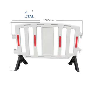 Barrera de control de multitudes portátil Alquiler y alquiler de cercas temporales de plástico PVC Barreras de tráfico Valla - Product Image 1