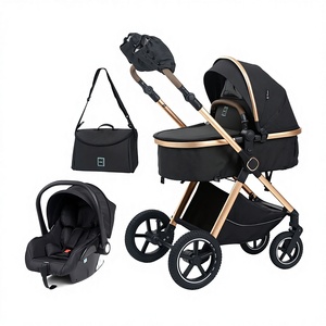 Poussette pour enfants, modèle High Landscape, pour bébé, portable, en métal, pour assis et couché, vente en gros transfrontalière, autres 0-3 ans - Product Image 2