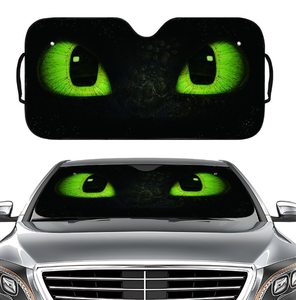 Parasol Para Parabrisas Con Ojos Graciosos – Cubrevisor Plegable, Protector Térmico Y UV Para Coche, SUV O Furgoneta