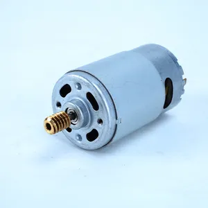 Motor de CC pequeño de alta velocidad personalizado de 26000RPM 6V 12V 24V 555 DC Motor con engranaje helicoidal para bomba de agua y taladro eléctrico pequeño