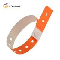 For GJ-8070 Plastic Lock Wrist Band Custom Bracelets For Event Festival Club