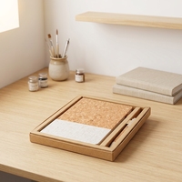 Carnet de notes A5 de haute qualité, design en grain de liège épaissi, papier écologique, boucle pour stylo, fournitures de bureau personnalisées, vente en gros