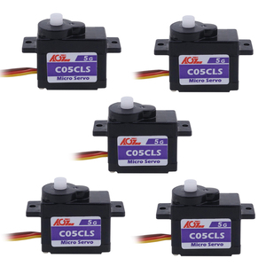 AGFRC Servo numérique <span class=keywords><strong>mini</strong></span> sans noyau à engrenages en plastique, très vendu, micro taille C05CLS 1KG 6.5V 5g, pour avion RC, <span class=keywords><strong>Mini</strong></span> <span class=keywords><strong>Z</strong></span>, voiture, robot, serrure intelligente - Product Image 6