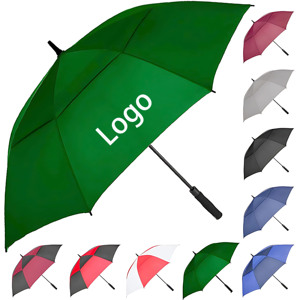 Promotional Gift Double Layer Straight Handle 30 Inches <b>Umbrella</b> Advertised Business Windproof 8 Strong Ribs Golf <b>Umbrella</b> - Product Image 1