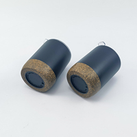 Nuevo producto OEM 8oz taza de doble pared de acero inoxidable taza de café termo tazas con tapa inferior de corcho de plástico