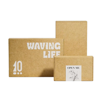Boîte cadeau en carton ondulé de luxe, matériaux recyclés mats, fermeture magnétique, impression de logo personnalisée pour mariage, anniversaire, festival