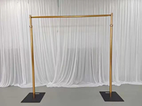 Support de toile de fond réglable en aluminium pour mariage, photographie, scène, fleurs et ballons - Ensemble de tréteaux et de supports pour drapé - En vente