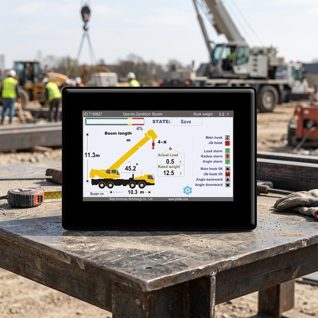 High Quality Load Moment Indicator Mobile Crane Load Indicator(LMI)can Display Real-time Height and Weight With Alarm System