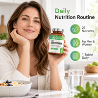 Comprimés multivitaminés quotidiens pour hommes et femmes, complexe de vitamines et de minéraux, compléments nutritionnels pour adultes, étiquette privée, OEM, vente en gros