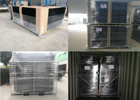 Clôture en acier résidentielle galvanisée durable de 6 pi x 8 pi, clôture en fer forgé, clôture en acier – Approvisionnement direct usine