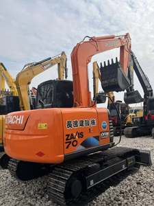 Mini-excavatrice sur chenilles hydraulique Hitachi ZX70 d'occasion, 7 tonnes, d'origine japonaise, moteur Yanmar, pompe, roulement, faible nombre d'heures, modèle 2024 - Product Image 4