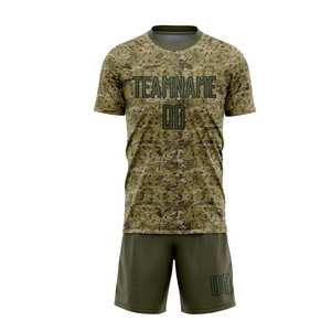Servicio OEM, Producto Más Popular, Ropa Deportiva, Uniformes de Fútbol, Calidad Premium, Conjunto de Camiseta y Pantalones Cortos de Fútbol Personalizados para Entrenamiento - Product Image 2