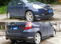 Kit carrosserie compact (lame avant, jupes latérales, lame arrière) pour Honda Fit Jazz GD1 GD3 2003-2008 Hatchback, pièces de modification extérieures