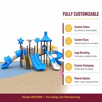 SageDelightRides Ensemble de jeux de plein air en vrac avec tunnel en spirale, toit de gazebo, escalier, pour enfants, en LLDPE et acier galvanisé, pour espaces publics, OEM