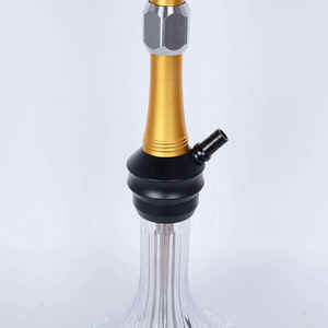 Cachimba de aluminio y vidrio de lujo al estilo ruso de 56 cm, al por mayor - Product Image 4