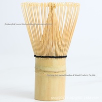 Ensemble de 2 fouets à matcha en bambou de style japonais traditionnel, fabriqués à la main, fouet à matcha à 100 brins pour une préparation authentique du thé