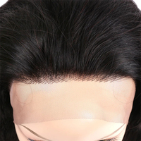 Perruques Lace Front Brésiliennes Droites à Cuticules Alignées, 1 Pièce, Brun Clair, pour Cheveux Remy, Sans Colle, Densité 130%-180%, Vente en Gros