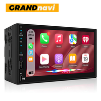 Grandnavi 2din 7 pouces Mp5, Carplay sans fil, Android Auto, écran tactile, caméra 720 AHD, caisson de basses, FM AM, Mirrorlink pour Toyota Honda