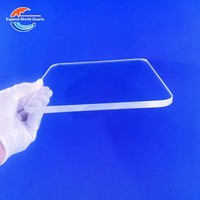Plaque Circulaire Optique en Quartz Naturel Transparent Ultra-Fin 0,2 mm, Résistante à la Corrosion à Haute Température, pour le Soudage