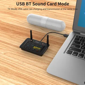 1Mii B03Pro HiFi LDAC Bluetooth 5.0 kablosuz AV alıcısı-vericisi alıcı 2-in-1 aptX HD/LL ses adaptörü TV için