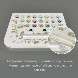 Modelo de Olho Artificial Estojo de Exibição Multifuncional para Lentes de Contato Caixa de Exibição para Lentes de Contato com Pinça - Product Image 6
