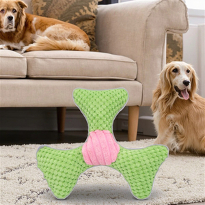 Fábrica de alta calidad para mascotas de peluche Boomerang Flyer Fetch Toys Colorful Interactive Chew Squeaky Dog Toys Actividades al aire libre - Product Image 2