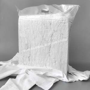 Paños de Limpieza de Algodón Blanco Sin Pelusa, Trapos Reciclados, Paños de Algodón Blancos para Limpieza Industrial - Product Image 1