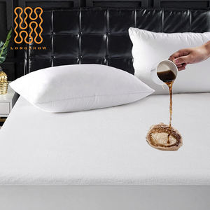 Protège-matelas Longshow Premium Soft 100% imperméable blanc, taille Twin, tissu en tissu éponge, antibactérien, toutes saisons - Product Image 2