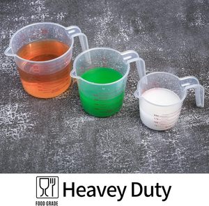 Custom Logo Eco-Friendly Dishwasher Safe Food Grade Plastic <b>Measuring</b> Set Stackable <b>Shot</b> Cup Kitchen Baking Tool Transparent Jug - Product Image 5